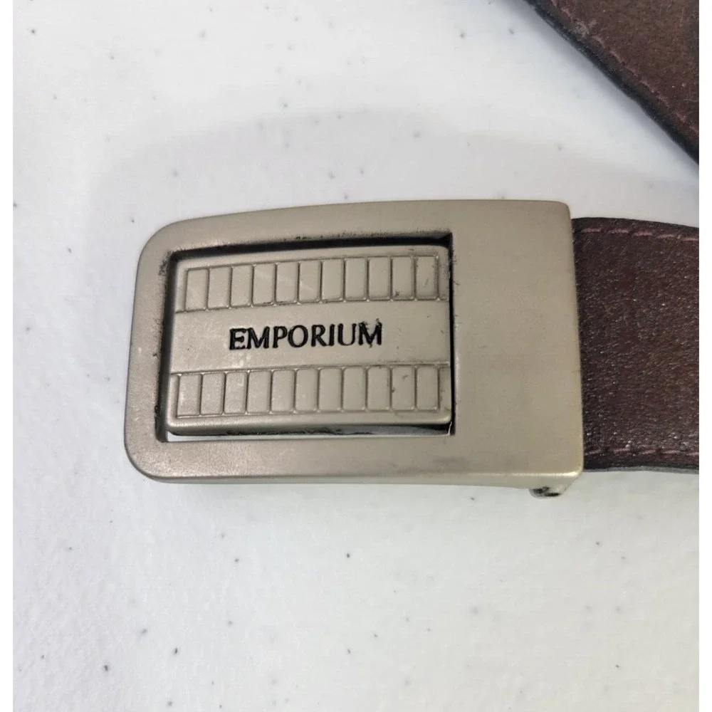 Emporium‎ Brown Classic Cowboy Western Casual Work Dress Belt Men's Size 35-37
